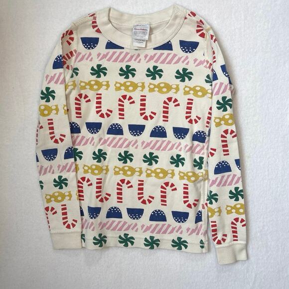 Hanna Andersson Christmas PJ 2PC Set Kids Size 6/7 Organic Cotton Holiday PJs - Picture 2 of 12
